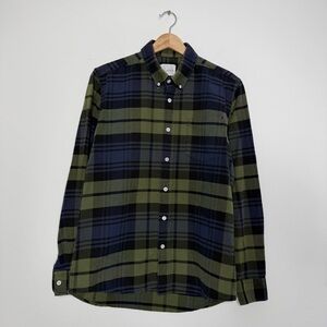 Revolve Saturdays NYC 100% Cotton Plaid Button Down Shirt size medium